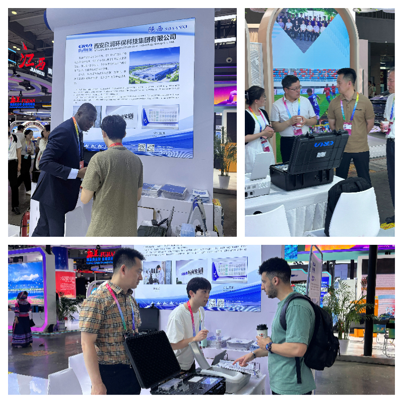 第四屆中國—非洲經(jīng)貿(mào)博覽會(huì)贏潤集團(tuán)工作人員與參與人員進(jìn)行交流 第四屆中國—非洲經(jīng)貿(mào)博覽會(huì)贏潤集團(tuán)工作人員與參與人員進(jìn)行交流