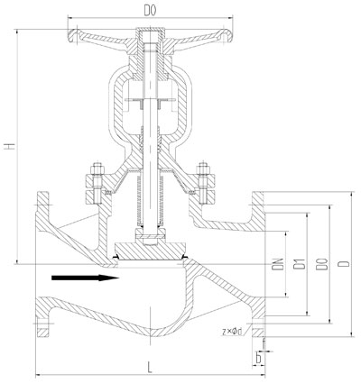 WJ41H-16C��WJ41W-16P�͵�(bi��o)���y�ܽ�ֹ�y��Ҫ���κ��B�ӳߴ�D
