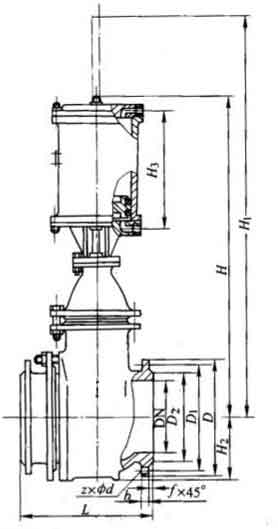 PZ741H-16��Һ��(d��ng)��������l�y��Ҫ���μ��Y(ji��)��(g��u)�ߴ�D